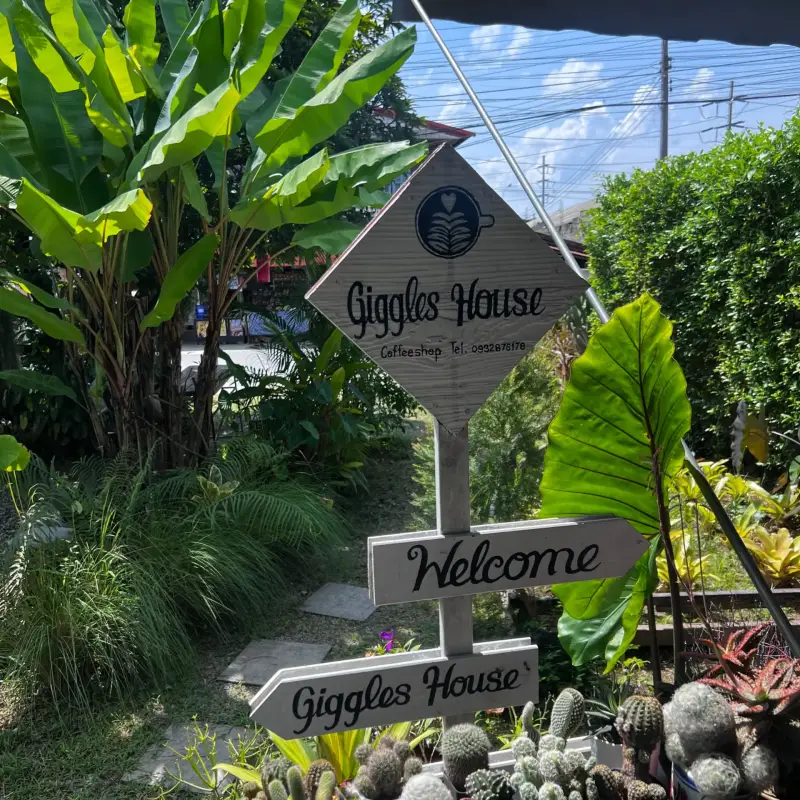 My own photo from a visit to Giggles House